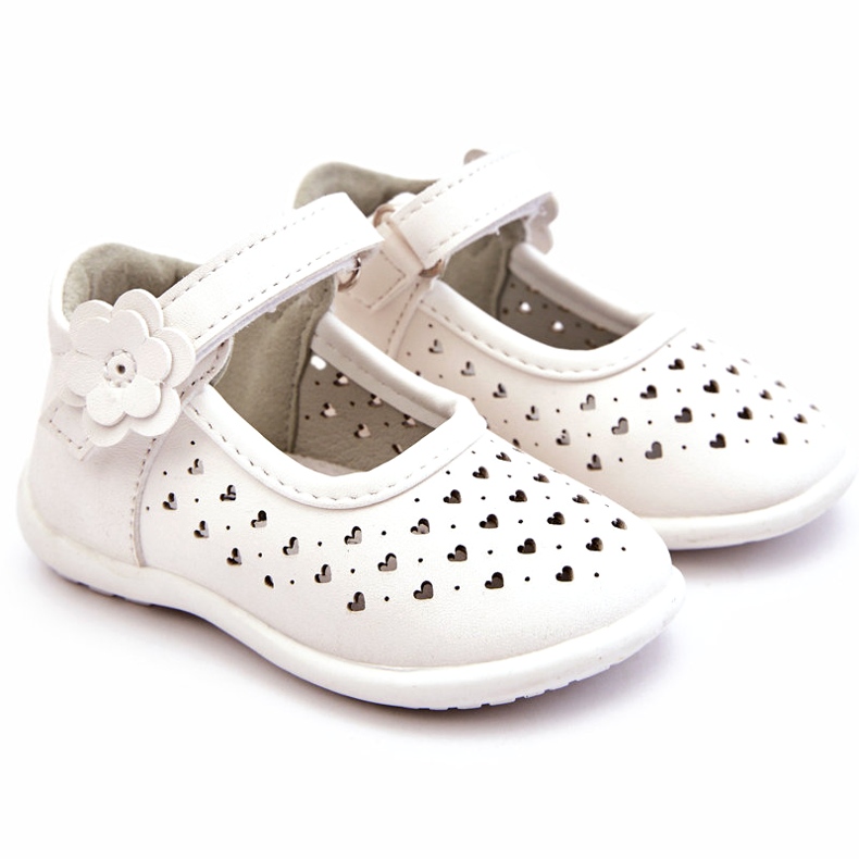 PA1 Bailarinas altas vazadas para crianças com velcro White Jianna branco 1 PA1 Bailarinas altas vazadas para crianças com velcro White Jianna branco 1