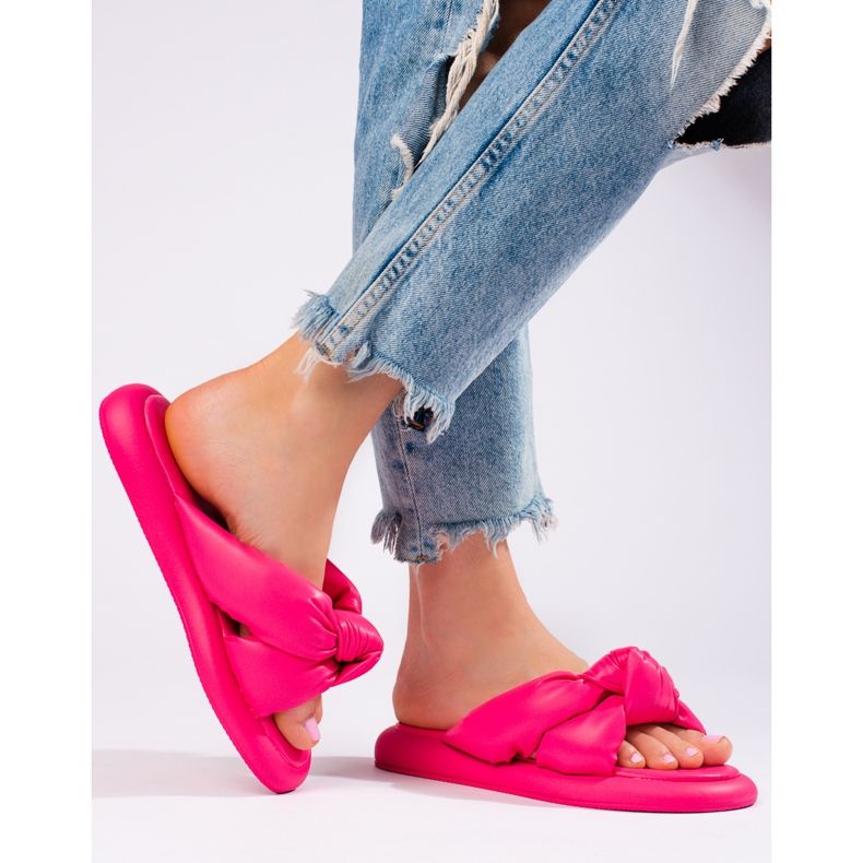 Chinelos Shelovet cor-de-rosa de mulher 1