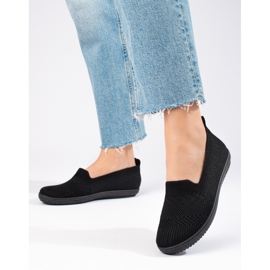 Tênis slip-on de mulher Shelovet preto 1