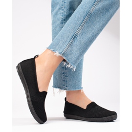 Tênis slip-on de mulher Shelovet preto 2