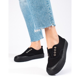 Tênis sem cadarço Shelovet preto 2