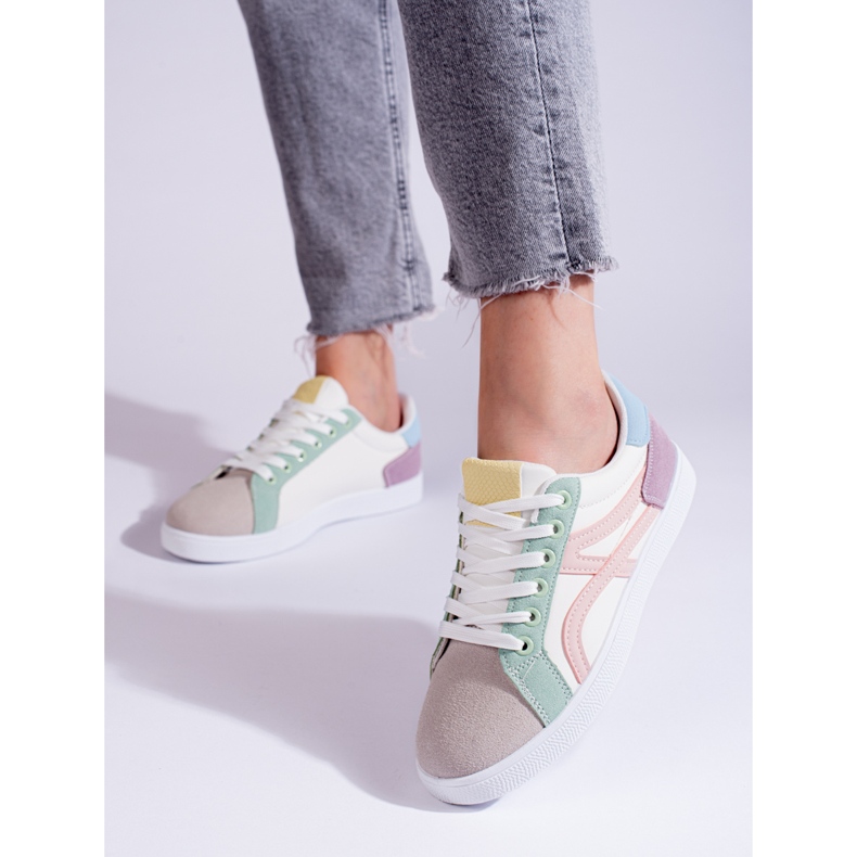 Sapatos desportivos multicoloridos Shelovet de mulher 2