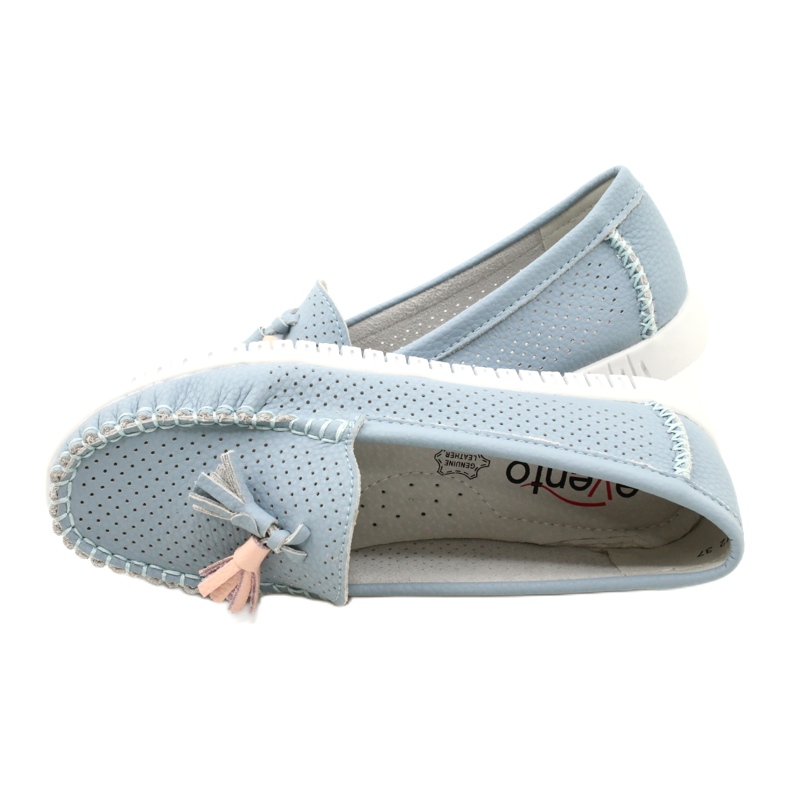 Mocassins abertos na moda Evento 23PB08-5372 Azul 6