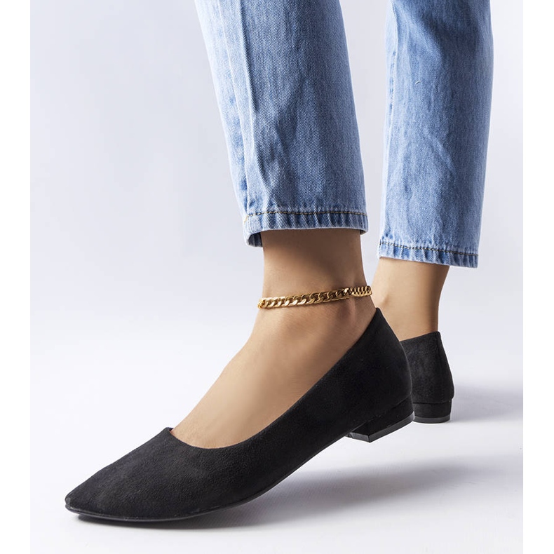 Sabrinas pretas de salto baixo Bérubé preto 1