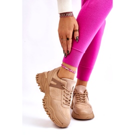 PG1 Sapatos esportivos da moda tênis bege Frezio 1