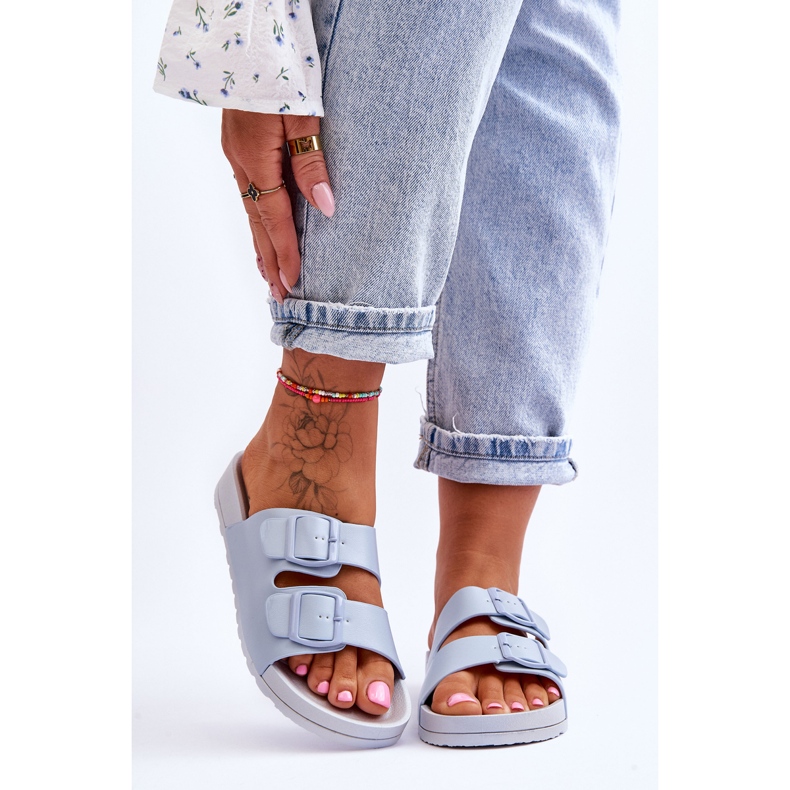 PS1 Chinelos Vertigo Platform femininos azuis azul 1