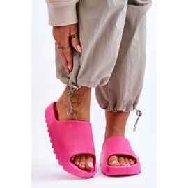 Chinelos de plataforma da moda Fúcsia Estella rosa 1