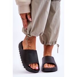 PS1 Chinelos de plataforma da moda pretos Estella 1