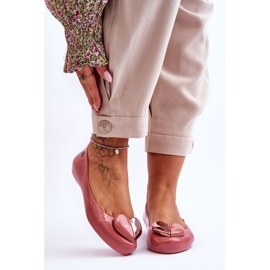 Bailarinas femininas ZAXY com coração LL285028 rosa 1