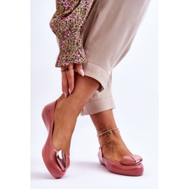 Bailarinas femininas ZAXY com coração LL285028 rosa 2