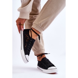 Tênis Têxtil Feminino Renda Preto Fergo 2