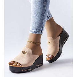 Vinceza Sandália de salto alto bege, Vincez 1