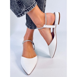 BM Sabrinas de salto aberto Durie White branco 1