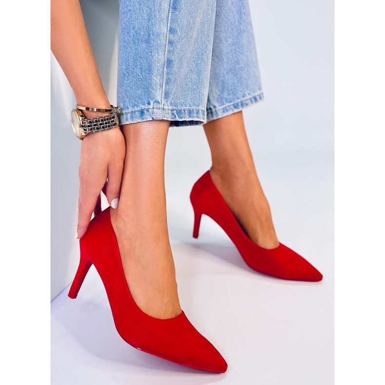 BM Saltos altos clássicos de mulher Eurielle Red vermelho 2