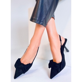BM Sapatos de salto alto abertos Shirley Black preto 1