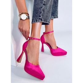 BM Sapatos de plataforma Carlie Fuchsia rosa 1 BM Sapatos de plataforma Carlie Fuchsia rosa 1