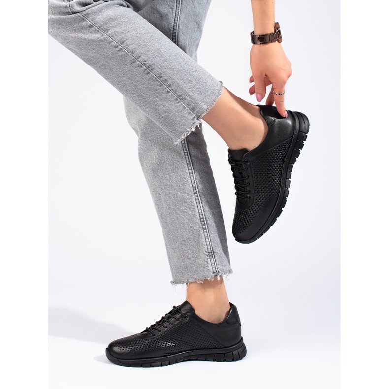 Tênis esportivo preto de couro, T.Sokolski 1