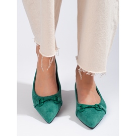 Sabrinas de mulher em camurça verde Shelovet 1