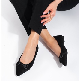 Sabrinas de mulher em camurça preta Shelovet preto 2