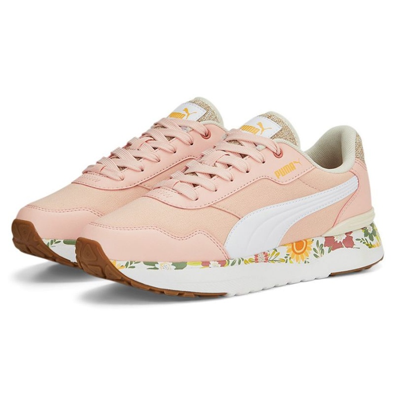 Sapatos Puma R78 Voyage Wild Garden L 389235 02 rosa 1