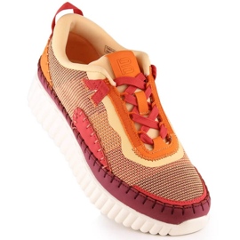 Bugatti Sapatos esportivos confortáveis ​​Bagatt W LL293129 multicolor laranja 1