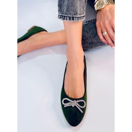 Bailarinas Batten Green Almond Toe verde 2