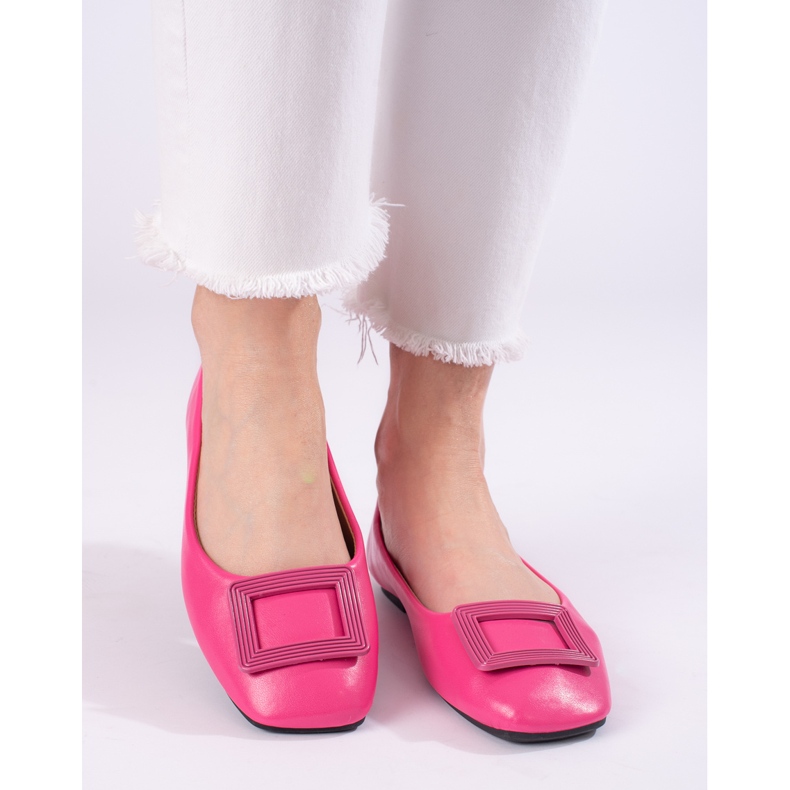 Bailarinas rosa de mulher com decoração Shelovet 1