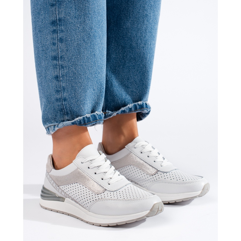 Sapatos desportivos cinzentos de mulher Shelovet cinza 1