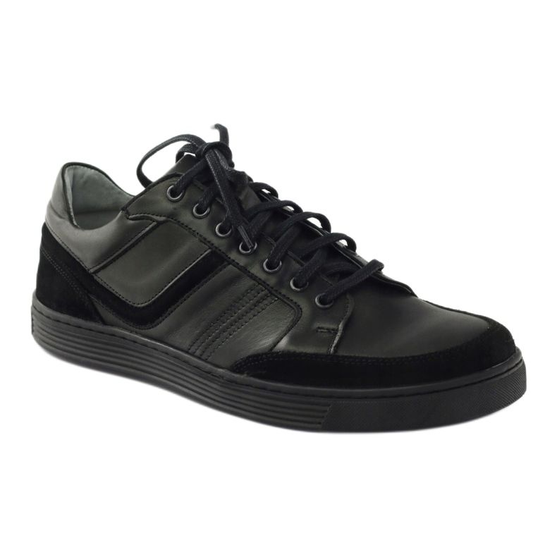 Sapatos casuais masculinos Riko 828 preto 1