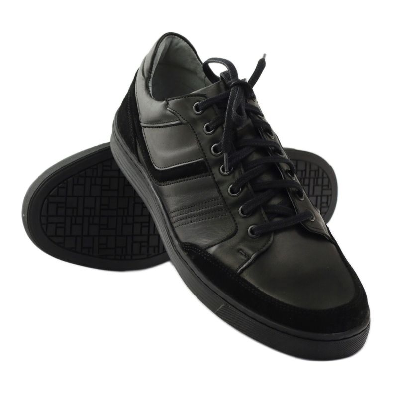 Sapatos casuais masculinos Riko 828 preto 3