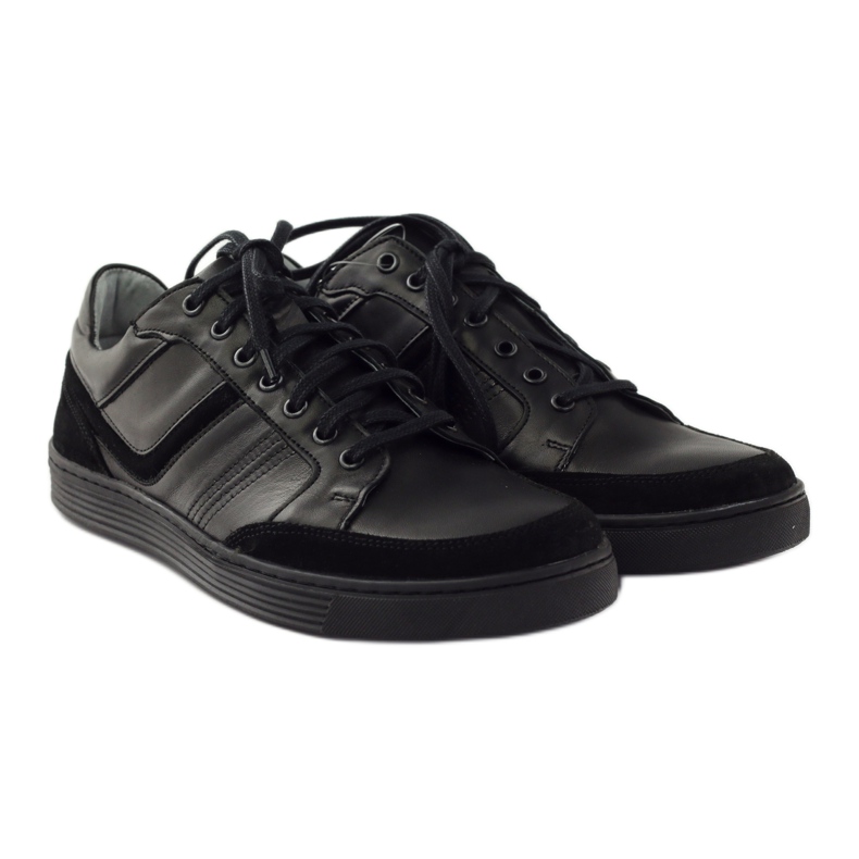 Sapatos casuais masculinos Riko 828 preto 4