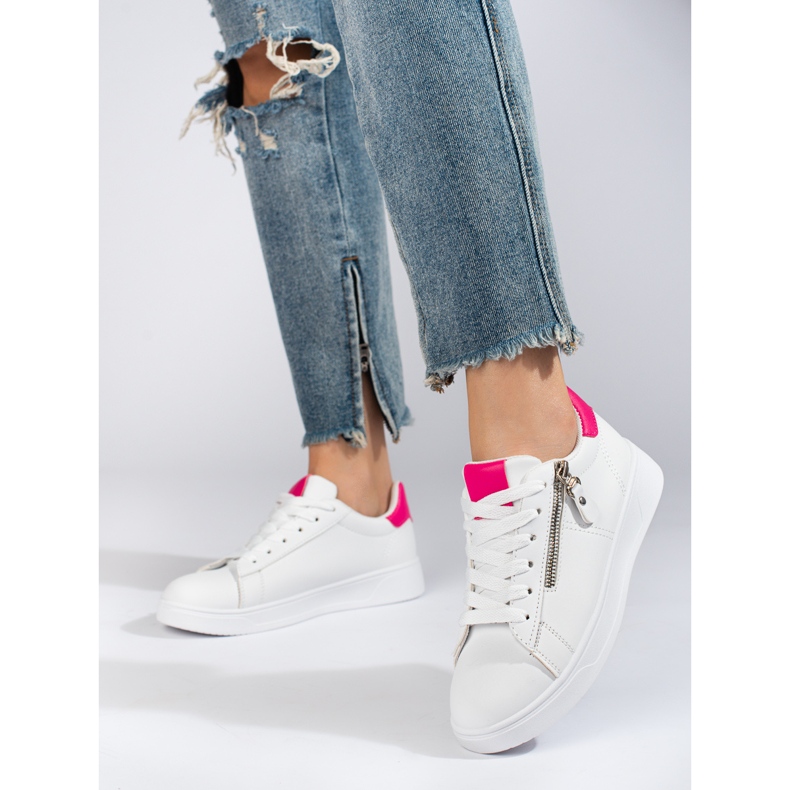 Tênis esportivo feminino Shelovet branco clássico 1