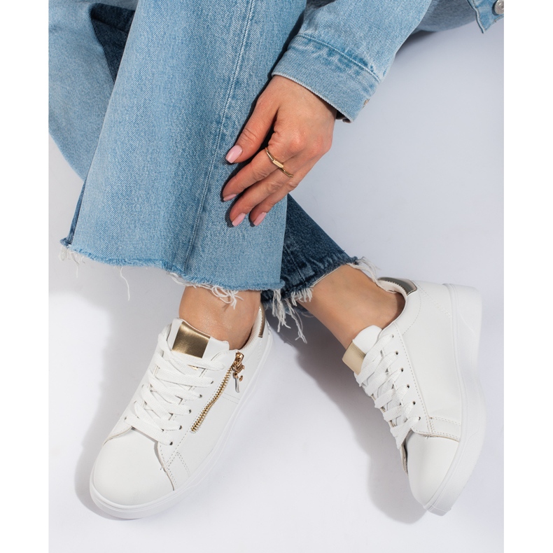 Tênis esportivo feminino Shelovet branco clássico 2