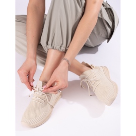 Tênis esportivo bege Shelovet feminino 1