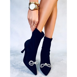 Bota salto alto elástico Betz preta preto 1