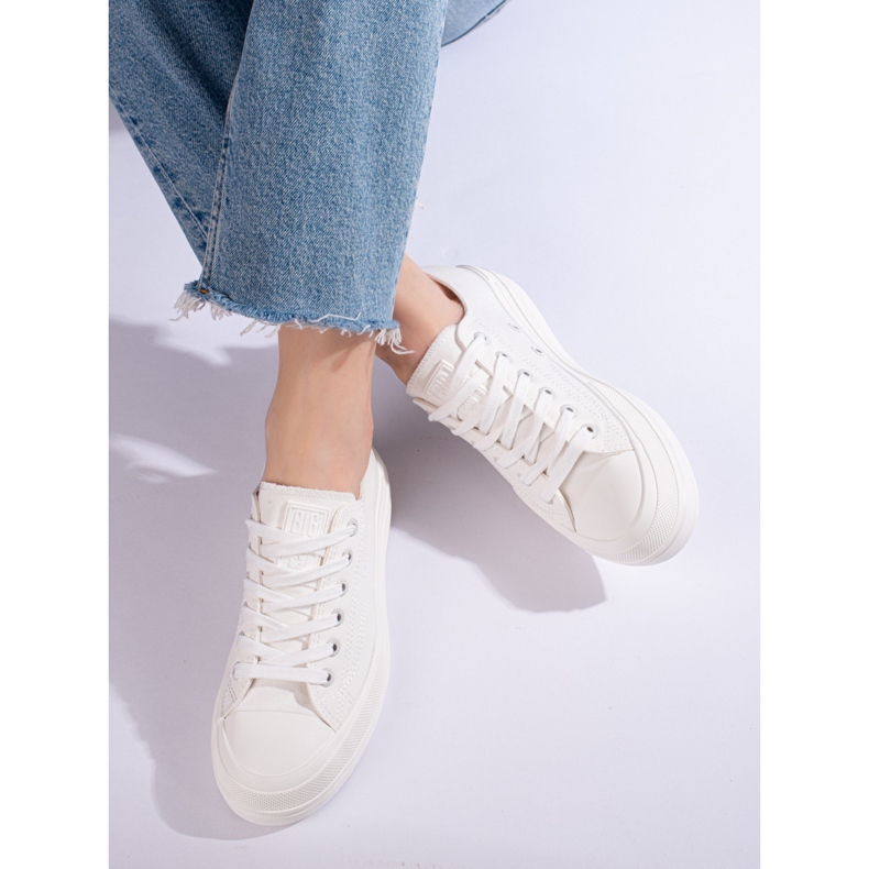 Tênis feminino na plataforma branco Big Star LL274968101 1