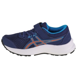 Tênis de corrida Asics Contend 8 Ps Jr 1014A258-405 azul 1 Tênis de corrida Asics Contend 8 Ps Jr 1014A258-405 azul 1