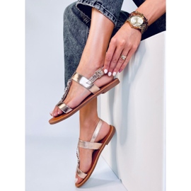 BM Sandálias metálicas Cheek Champagne de mulher rosa 2