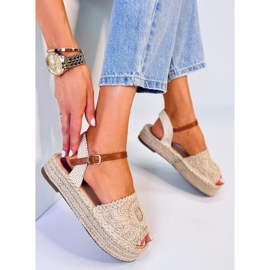 Boho Ingram sandália espadrille bege 2