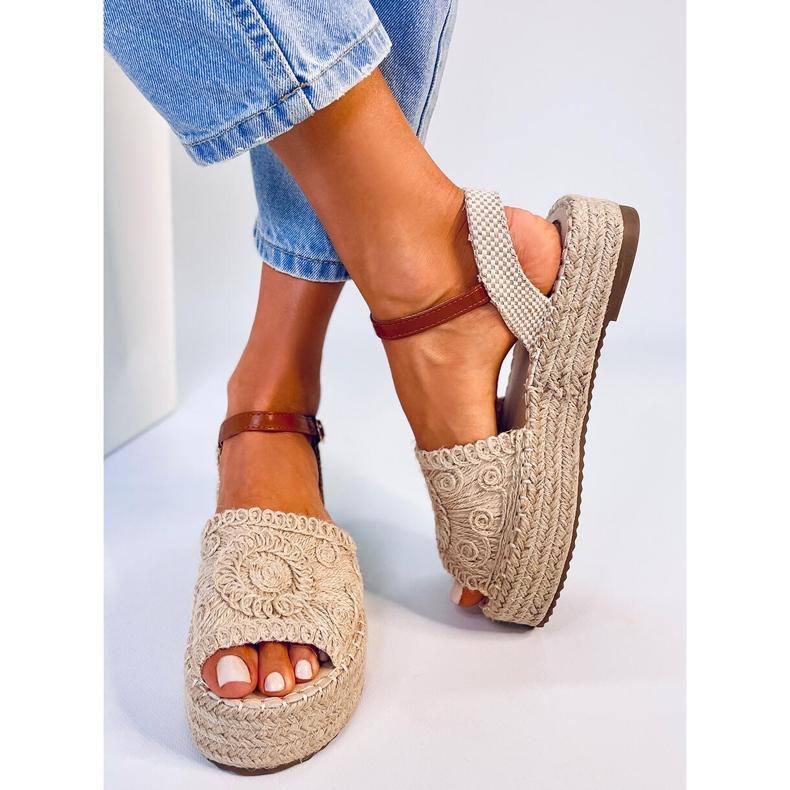 Boho Ingram sandália espadrille bege 1