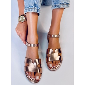 Sandálias de mulher Forney Champagne dourado 1