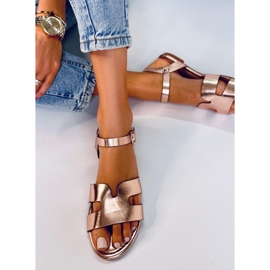 Sandálias de mulher Forney Champagne dourado 2