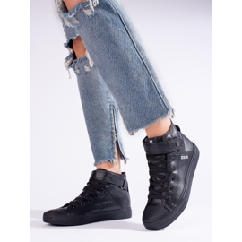 Tênis alto preto de mulher Big Star V274542 1