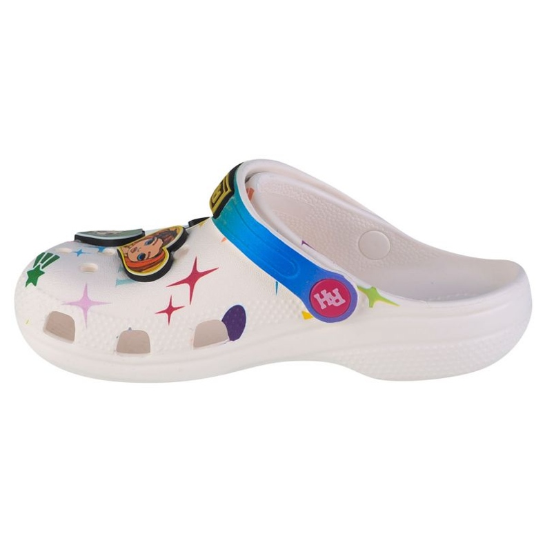 Tamanco Infantil Crocs Classic Rainbow High 208117-90H branco 1