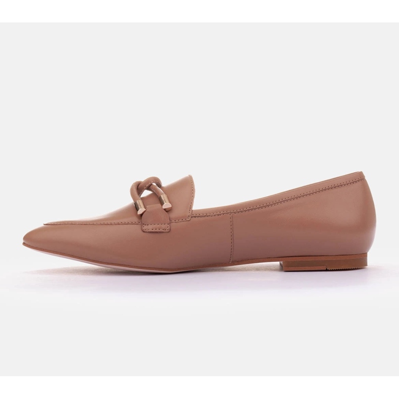 Marco Shoes mocassins enfeitados bege 2