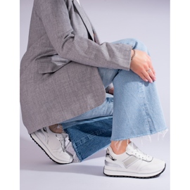 Sapatilhas brancas de mulher Shelovet branco 2