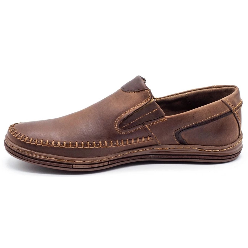 Polbut Sapatos masculinos mocassins 09 castanhos marrom 1