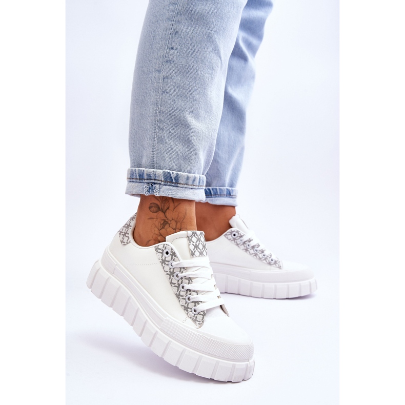 PG1 Tênis feminino couro plataforma branco Alison 2