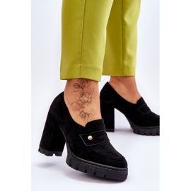 Vinceza Elegante Camurça Salto Alto Preto Mintore 2