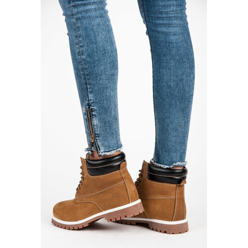 Mckeylor Caçadores de couro castanho 1